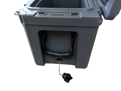 EchoSmile D0100H5ISYJ - 40 qt. Rotomolded Cooler (Grey)