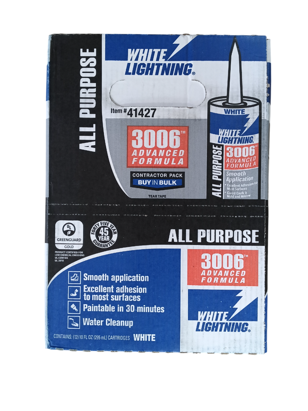 White Lightning 30060 - 10 oz Original Formula Caulk (Box of 12)