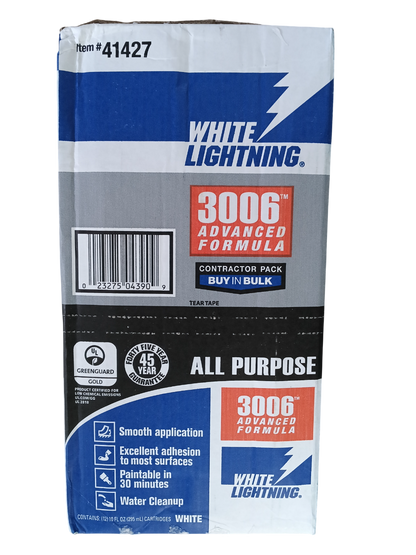 White Lightning 30060 - 10 oz Original Formula Caulk (Box of 12)