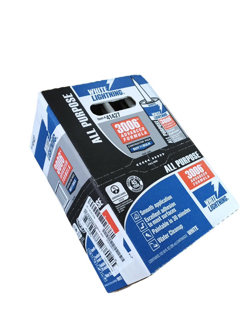 White Lightning 30060 - 10 oz Original Formula Caulk (Box of 12)
