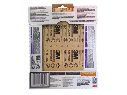 3M Pro Grade Precision Sanding Sheets — 180 Grit, 9" × 11" (20-Pack)