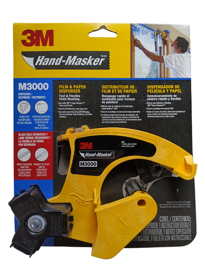 3M Hand-Masker M3000 Dispenser - Professional Tape & Film Applicator