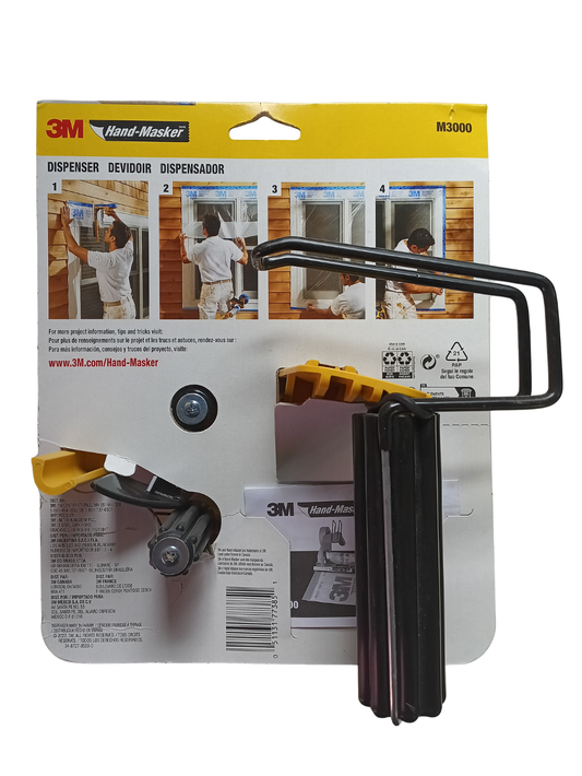 3M Hand-Masker M3000 Dispenser - Professional Tape & Film Applicator