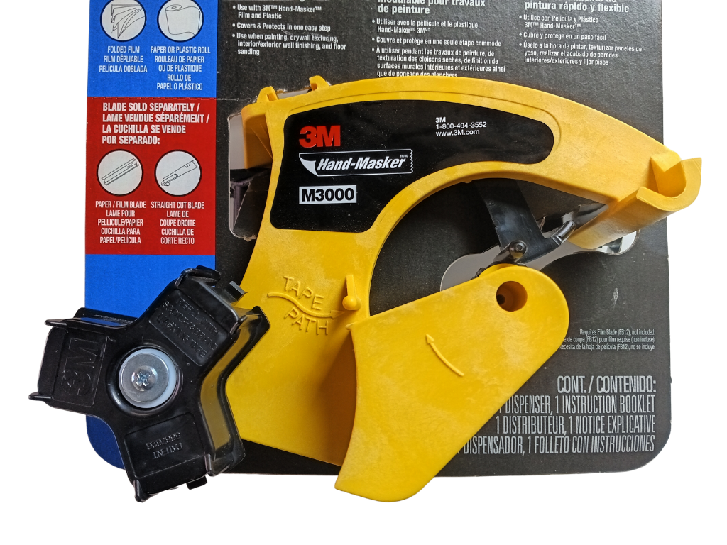 3M Hand-Masker M3000 Dispenser - Professional Tape & Film Applicator