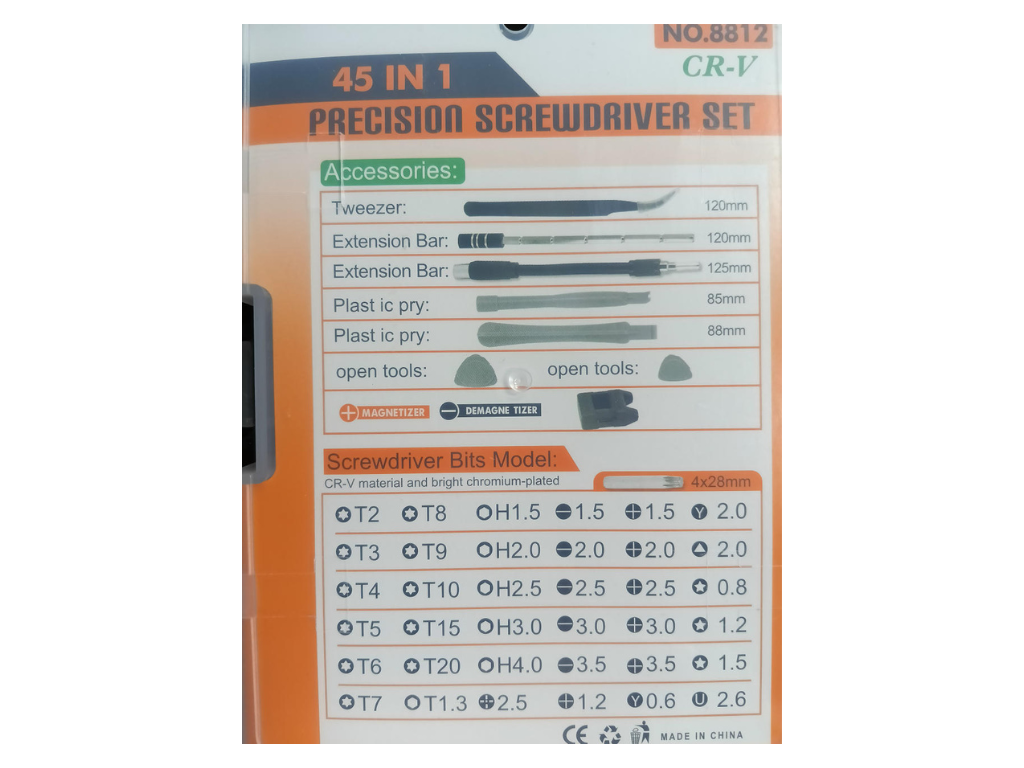 45-in-1 Precision Screwdriver Set with Extension Bar