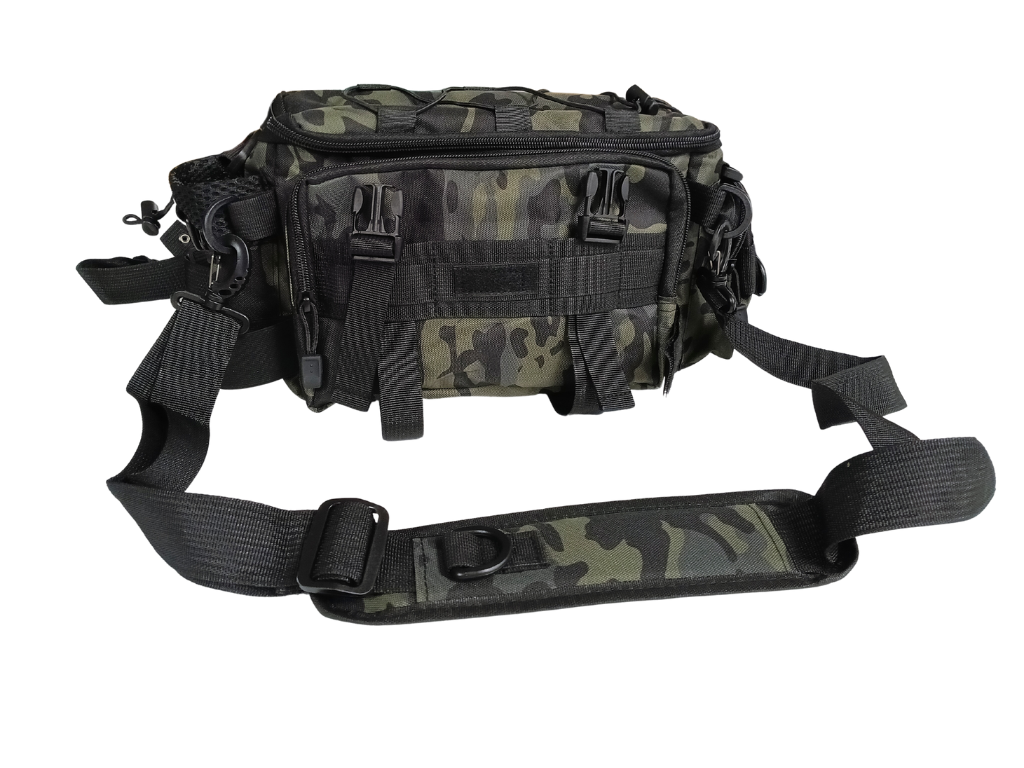 Camouflage Black/Green Fishing Gear Pouch