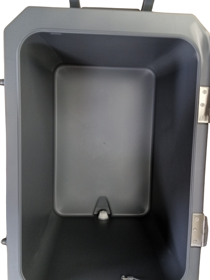 Vevor 45 QT Insulated Wheeled Cooler Box Portable 64 Can Capacity with Cup Holder