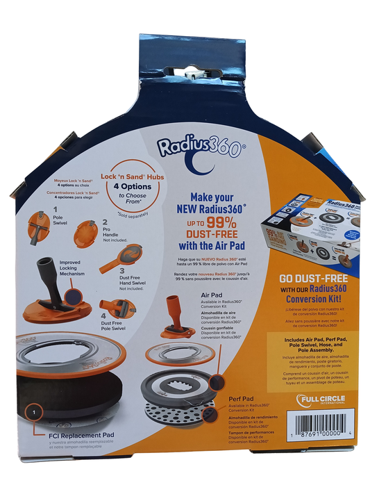 Full Circle Radius 360° Drywall Sanding Tool with Quick Change Hub - 187691000004