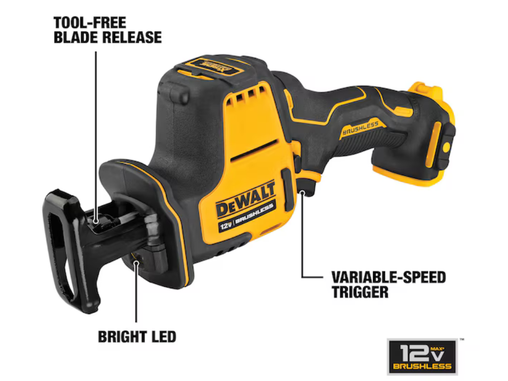 DEWALT — 12V MAX XTREME Brushless Reciprocating Saw (DCS312B)