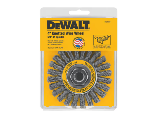 DEWALT — 4" Coarse Knotted Wire Brush Wheel DW4930