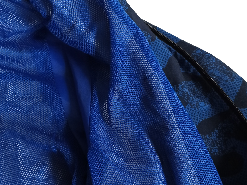 Dirt Fox blue/black zip-up hooded jacket (XL)