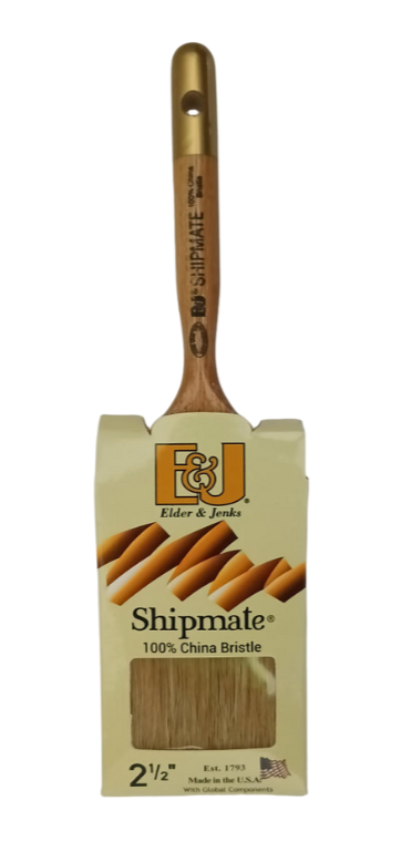 Elder & Jenks — Shipmate® 2.5" Flat Sash Brush (Short Handle, Item E11584)