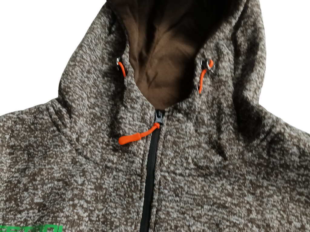 Festool Zip-Up Hoodie Brown with Orange Accents (XL)