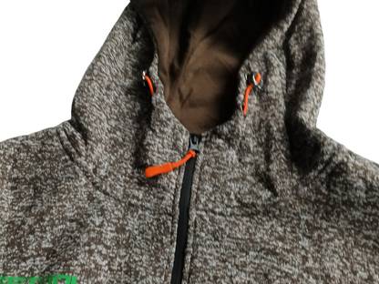 Festool Zip-Up Hoodie Brown with Orange Accents (XL)