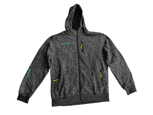 Festool Zip-Up Hoodie Grey with Yellow Accents (XL)