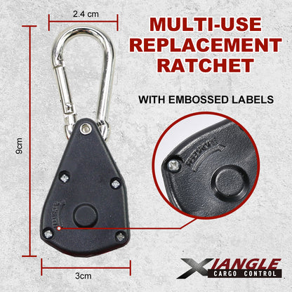 Pair (2) 1/8" Rope Ratchet Tie Down Hangers
