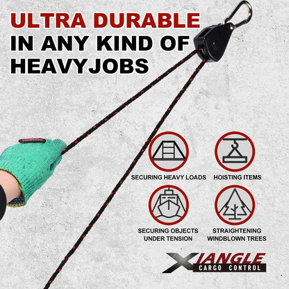 Pair (2) 1/8" Rope Ratchet Tie Down Hangers