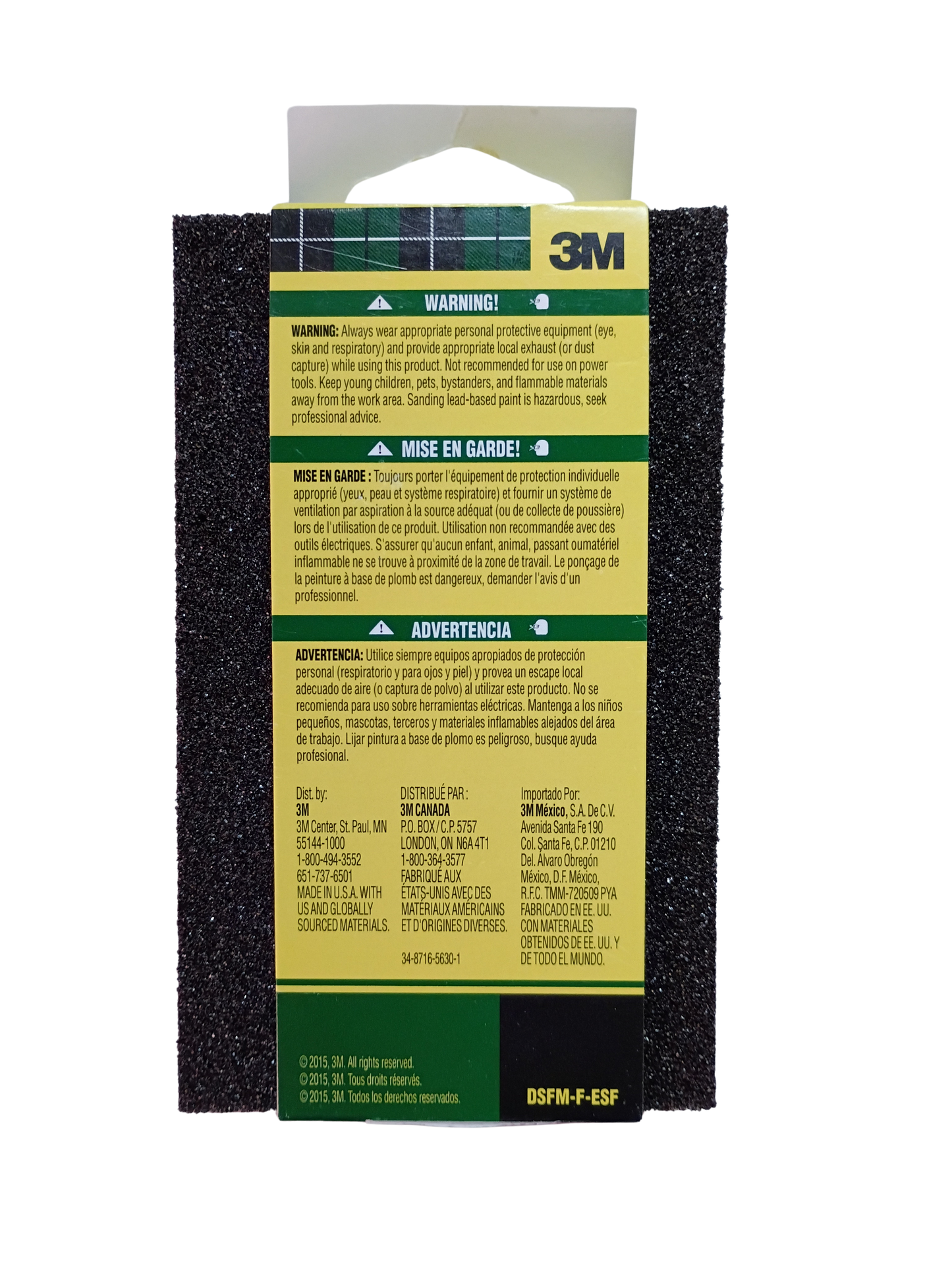 3M Flexible Block & Large Area Sanding Sponges - CP-002-ESF & DSFM-F-ESF