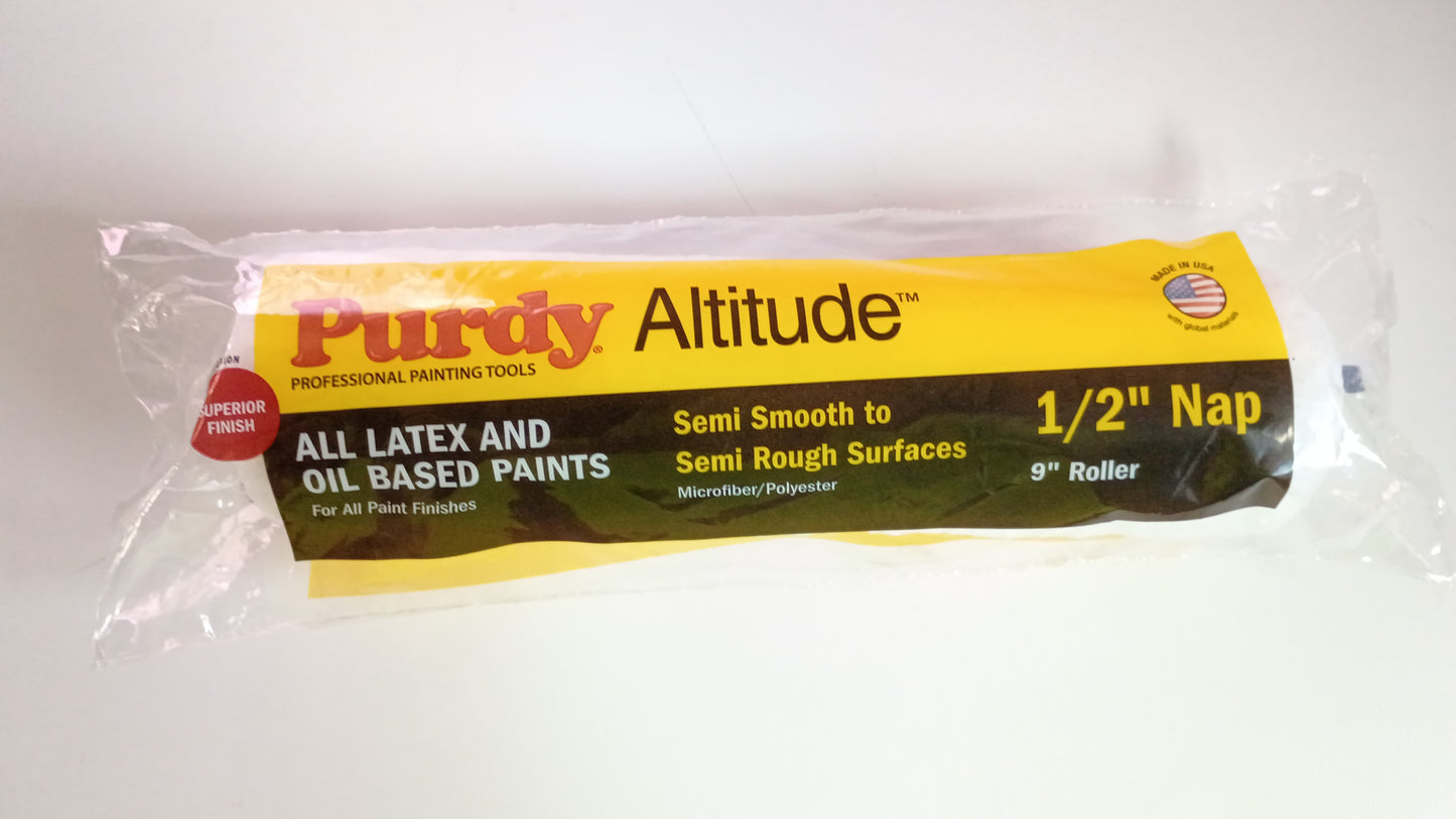Purdy Altitude Poly Micro 9" x 1/2" Nap Roller Covers (Single & 3-Pack)