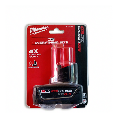 Milwaukee M12 REDLITHIUM XC6.0 Extended Capacity Battery Pack - 48-11-2460