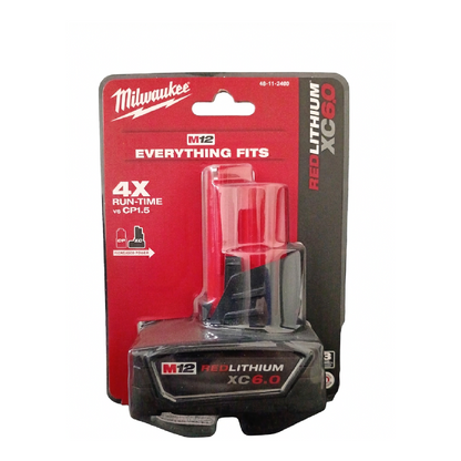 Milwaukee M12 REDLITHIUM XC6.0 Extended Capacity Battery Pack - 48-11-2460