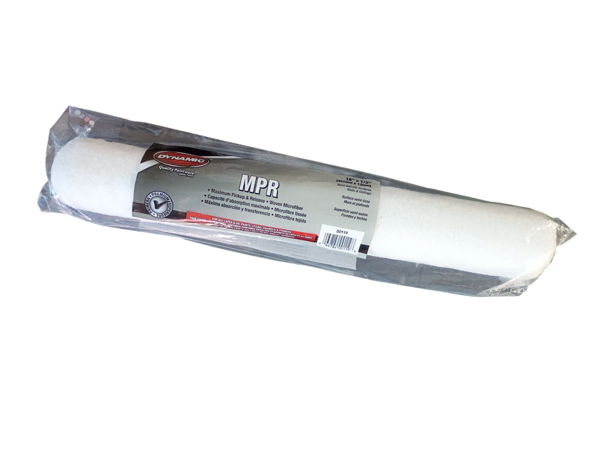 Dynamic MPR 18" x 1/2" Nap Woven Microfiber Paint Roller Cover - 00119