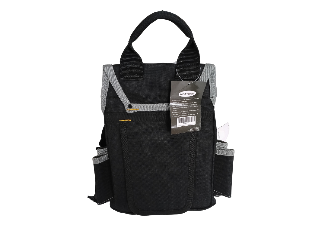 MeloTough Black & Gray Electrician Shoulder Tool Bag