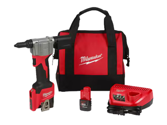 Milwaukee — M12 Cordless Rivet Tool Kit (2550-22)