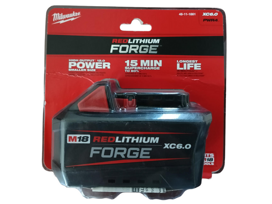 Milwaukee — M18 REDLITHIUM FORGE 6.0Ah Battery Pack (48-11-1861)