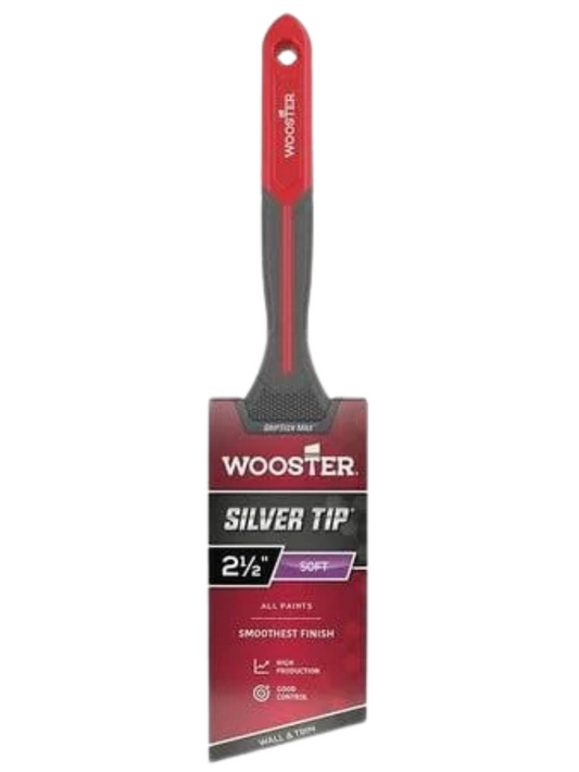 Wooster — G5224 Silver Tip Soft 2.5" Angle Detail & Trim Brush (GripTech MAX)