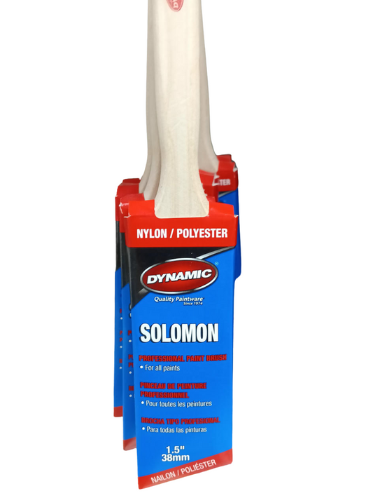 Solomon / Dynamic — 1.5" Angled Sash Brush (Nylon/Polyester)