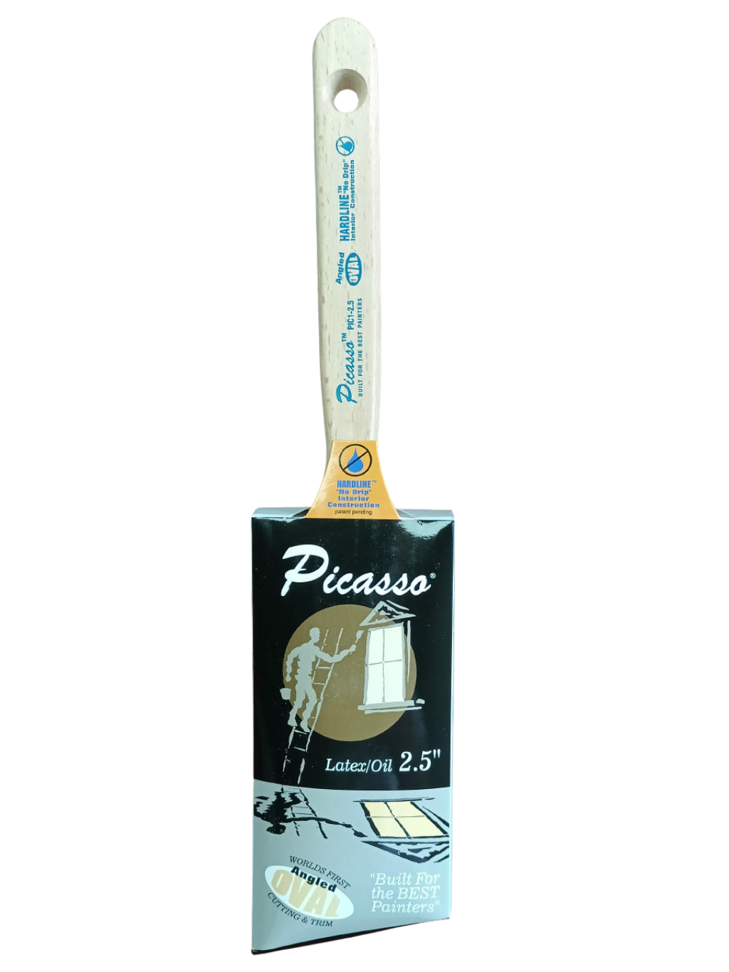 Proform Picasso 2.5 Inch – Straight-Cut Oval Brush (Standard Handle)