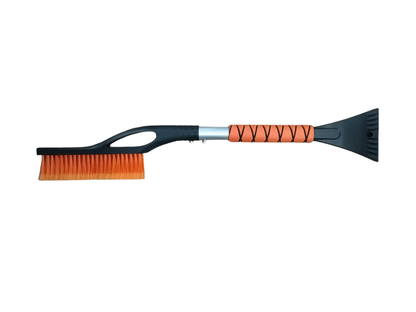 Vehicle Ice Scraper & Snow Brush — Red / Blue / Orange