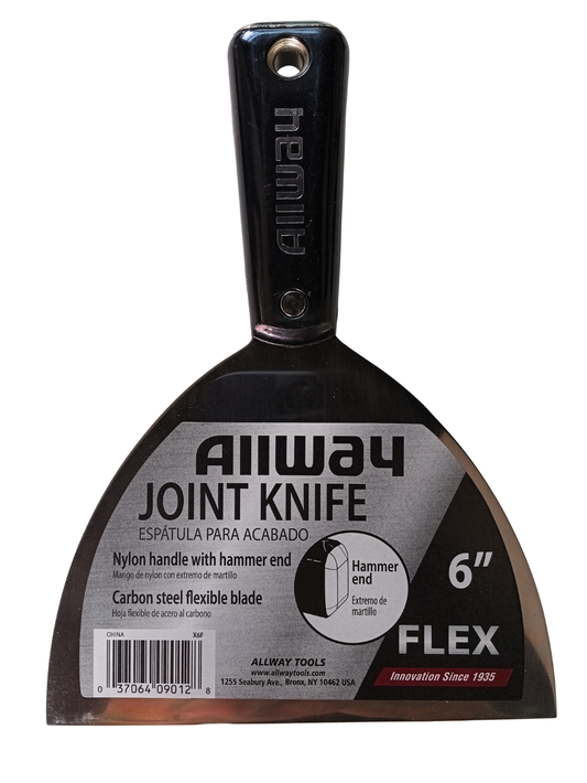 Allway 6" Flexible Carbon Steel Joint Knife - Nylon Hammer Head Handle (X6F)