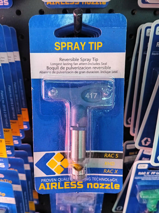 417 — 0.017" Reversible Airless Spray Tip (Blue) — Aftermarket