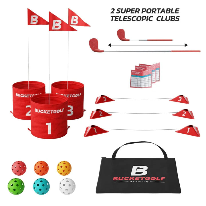 BucketGolf 3-Hole Bundle - 2 Clubs
