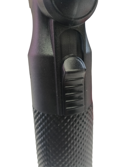 High-Intensity Windproof Butane Jet Torch - Carbon Fiber Style (Refillable - Ships Empty)