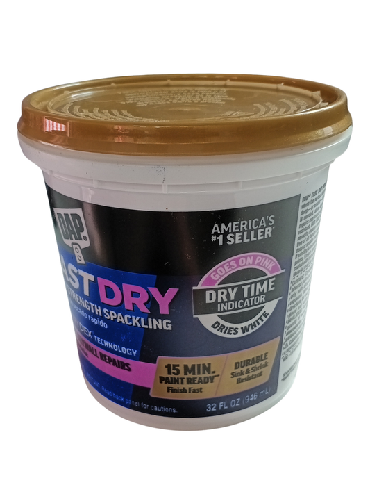 DAP Fast Dry High Strength Spackling Paste (32 oz) - 18451