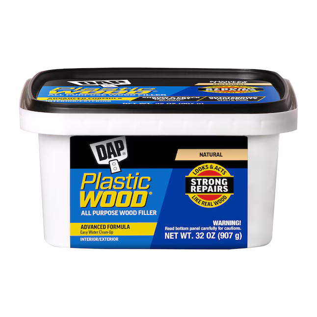 DAP Plastic Wood All-Purpose Latex Wood Filler - Natural (16 oz & 32 oz Tubs)