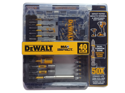 DEWALT MAX IMPACT Screwdriving Set : 40-Piece High-Torque Bit Kit