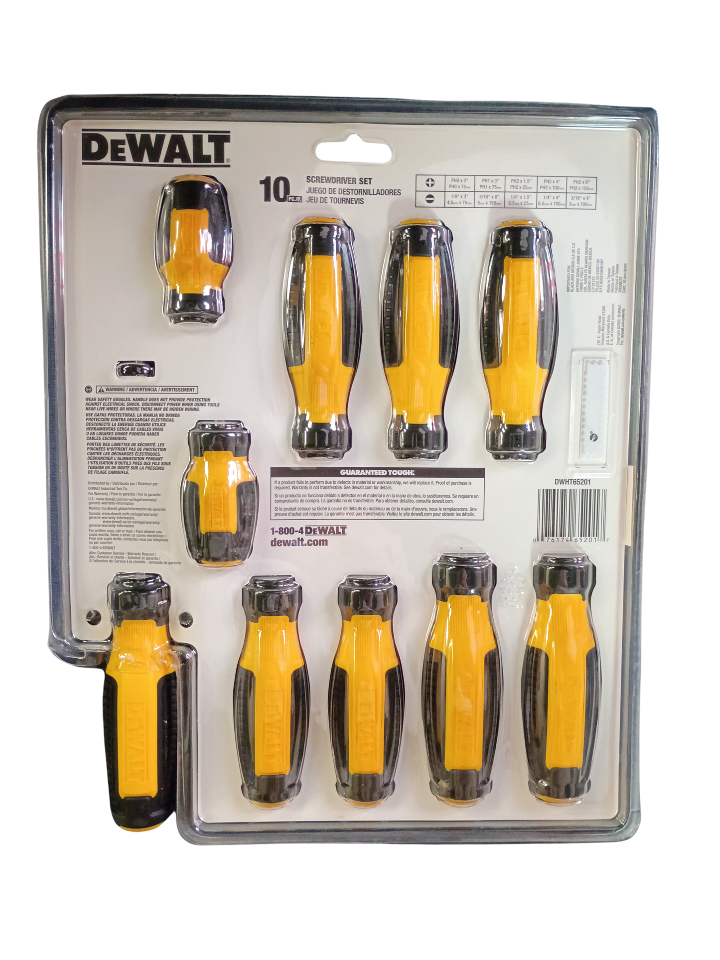 DEWALT Performance Grip Screwdriver Set (10-Piece) - DWHT65201