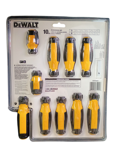 DEWALT Performance Grip Screwdriver Set (10-Piece) - DWHT65201