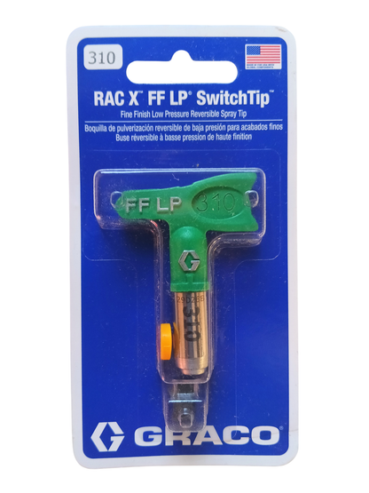 Premium Graco RAC X Fine Finish Low Pressure Reversible Tip (Model FFLP310)