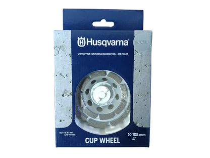 Husqvarna VARI-GRIND™ Double S — 4" Cup Wheel (5/8"-11 THD)