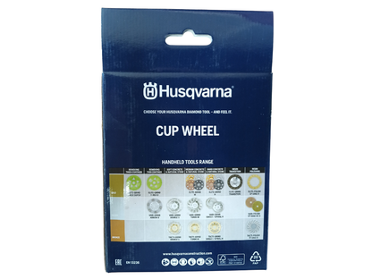 Husqvarna VARI-GRIND™ Double S — 4" Cup Wheel (5/8"-11 THD)