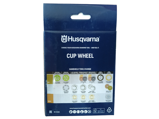 Husqvarna VARI-GRIND™ Double S — 4" Cup Wheel (5/8"-11 THD)