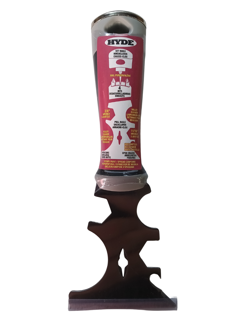 Hyde 17-in-1 Painter’s Multi-Tool - Scraper, Nail Setter, & Roller Cleaner (06990)
