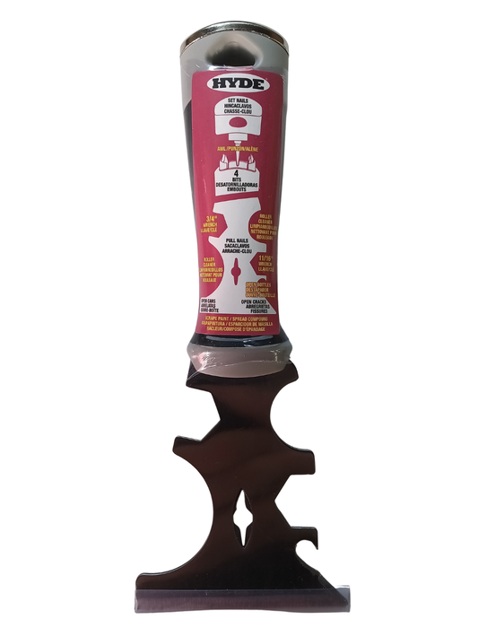 Hyde 17-in-1 Painter’s Multi-Tool - Scraper, Nail Setter, & Roller Cleaner (06990)