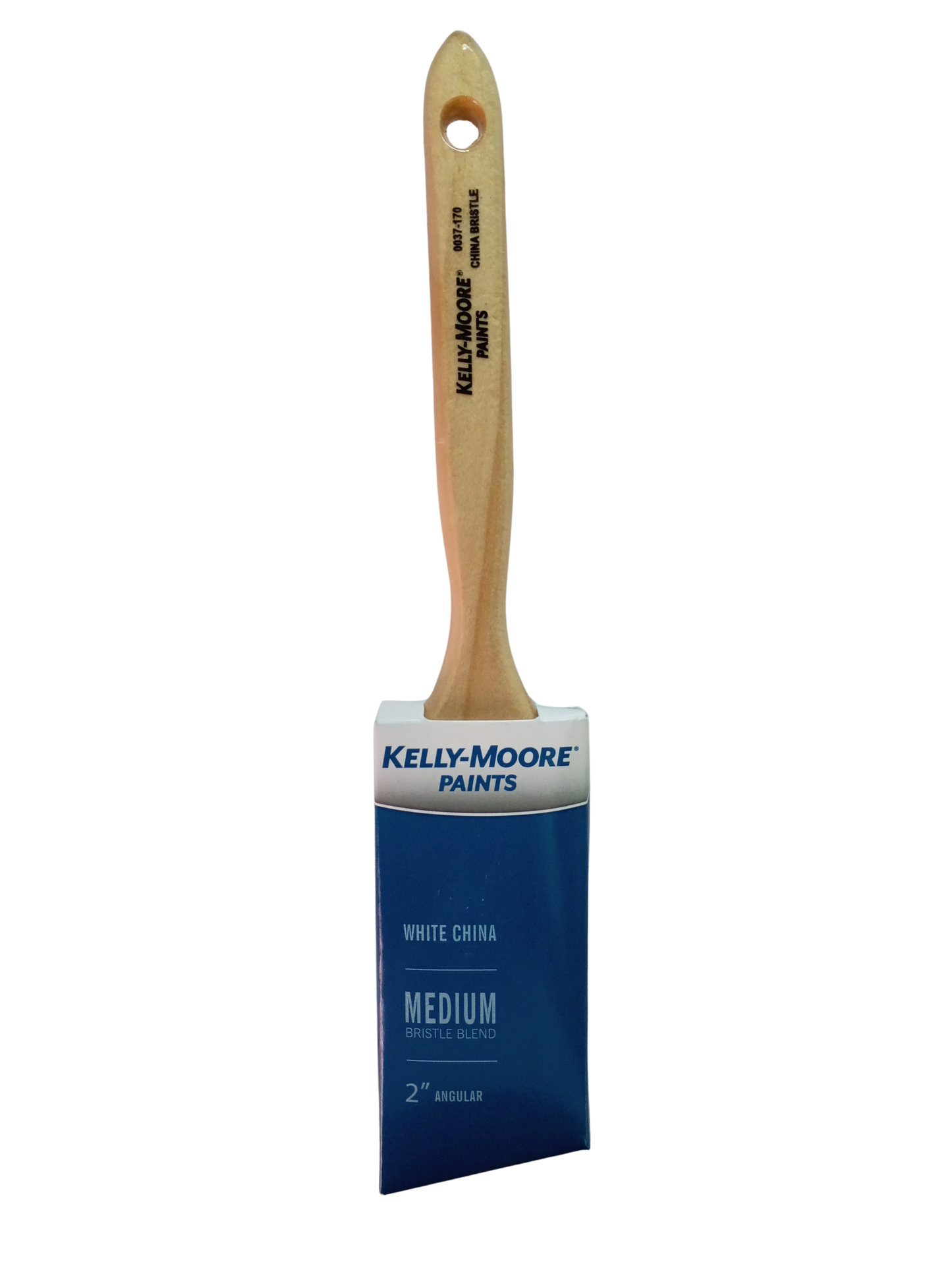 Kelly-Moore White China Natural Bristle Paint Brushes (2" Angle, 2.5" Angle & 3" Flat)
