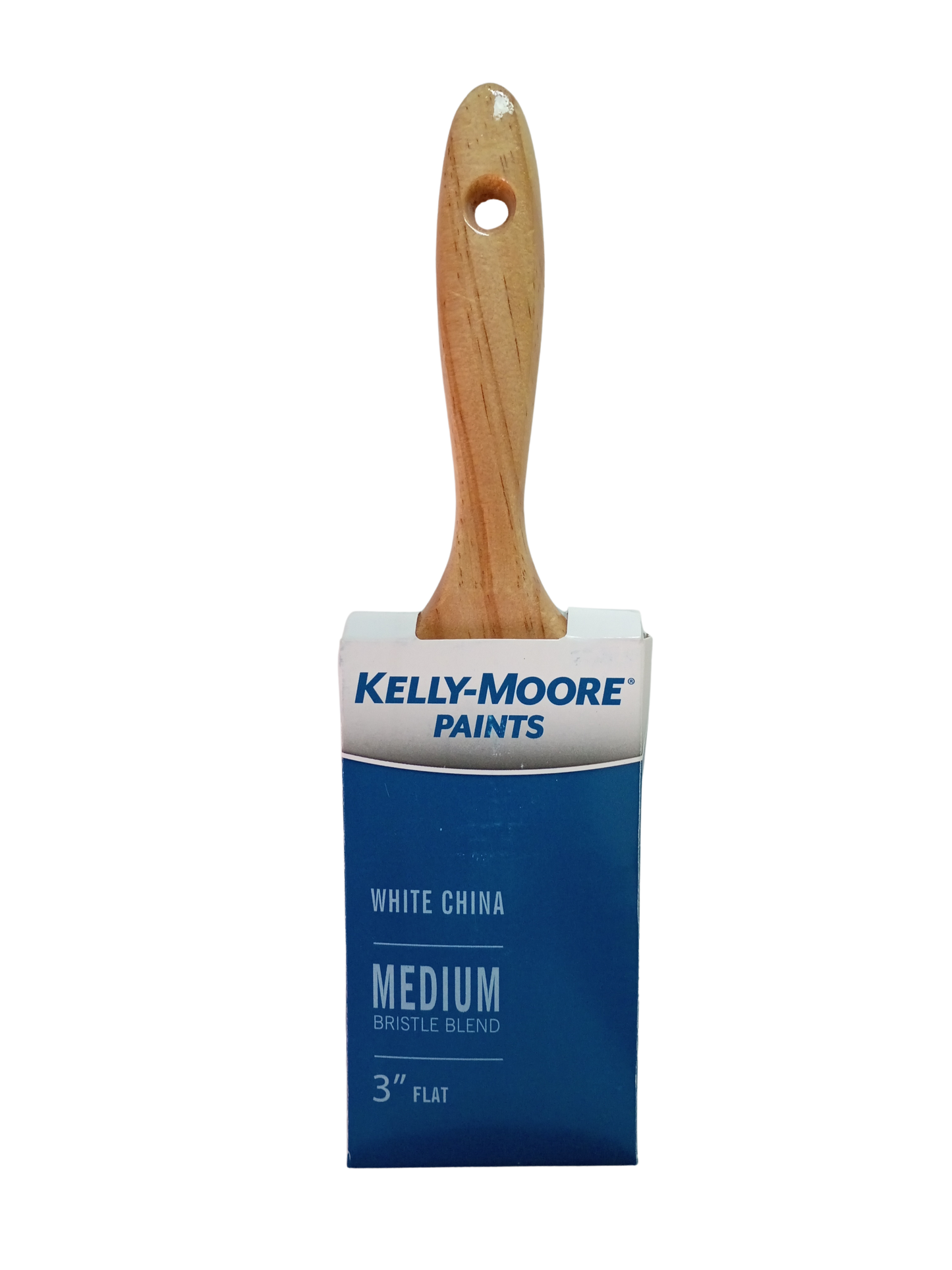 Kelly-Moore White China Natural Bristle Paint Brushes (2" Angle, 2.5" Angle & 3" Flat)